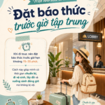 Đặt báo thức trước giờ tập trung