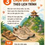 Chọn giày dép theo lịch trình
