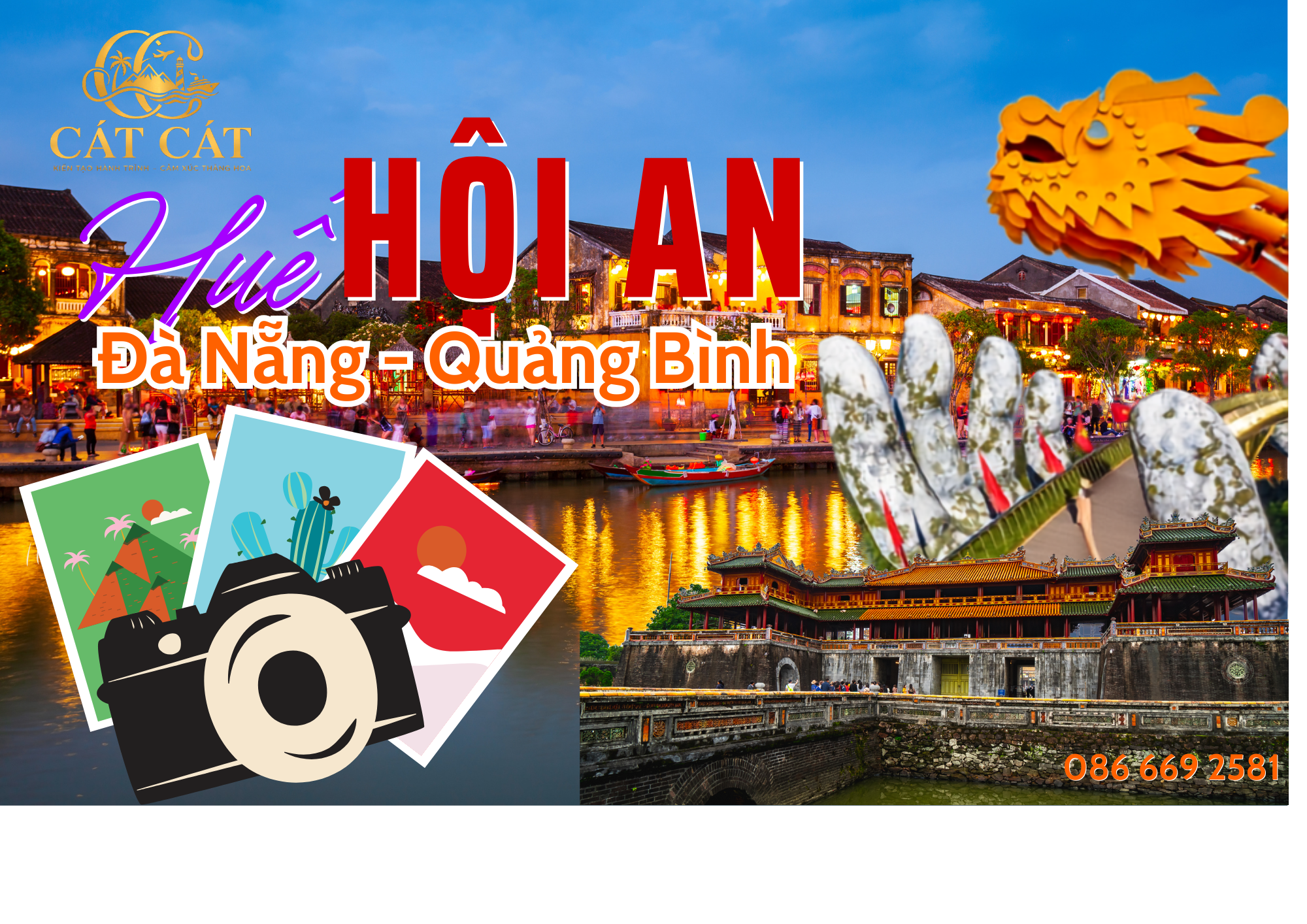 Tour Huế Quảng Bình Đà Nẵng Hội An 4 ngày 3 đêm cùng Cát Cát Travel